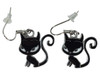 Cat long tail black