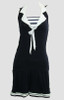 Front - Dress stripe black sailor dress