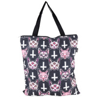 Satanic cats tote bag liquorbrand