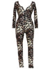 Front - Fashion kitten club catsuit