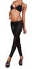 Sexy legging pants wet look black