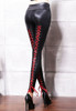 Back - Red lace up back stretch leather