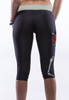 Back - Skull girl print knee length yoga pants