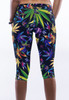 Back - Colorful maple leaves trendy print yoga pants