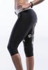 Left - Vogue print knee length yoga pants