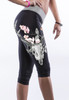 Right - Vogue print knee length yoga pants