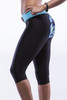 Left - Butterfly print sports gym running yoga pants 