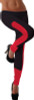 Red block trim black stretch