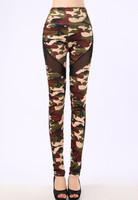 Front - Sheer mesh insert camouflage