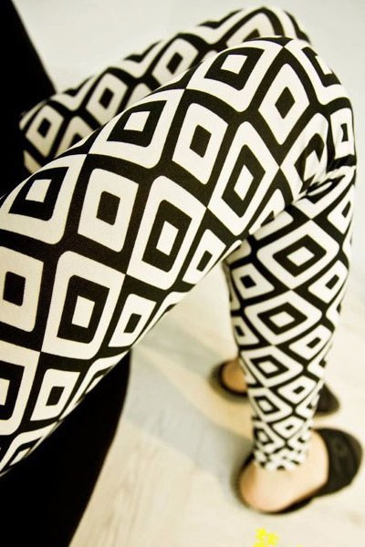 Black white pattern pencil