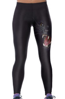 Front - Howling in the dark women trendy yoga pants