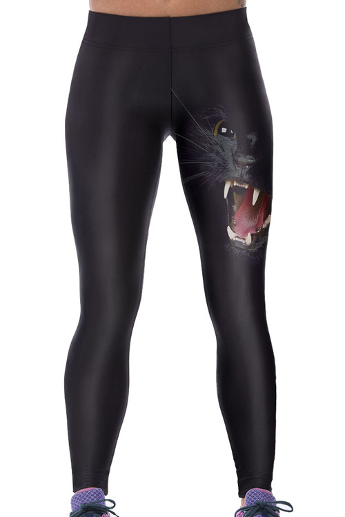 Front - Howling in the dark women trendy yoga pants
