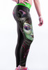 Right - Banshee print stretch yoga pants