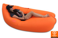 Orange air sofa - inflatable lounge couch