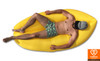 Yellow air sofa - inflatable lounge couch