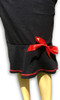 Layer black sweet cherry red bow marilyn dress