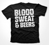 Big "Blood, Sweat & Beers" text on the back!