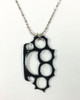 Big punch black mix necklace pendant 
