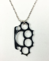 Big punch black mix necklace pendant 
