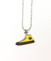 Shoe orange mix necklace pendant 