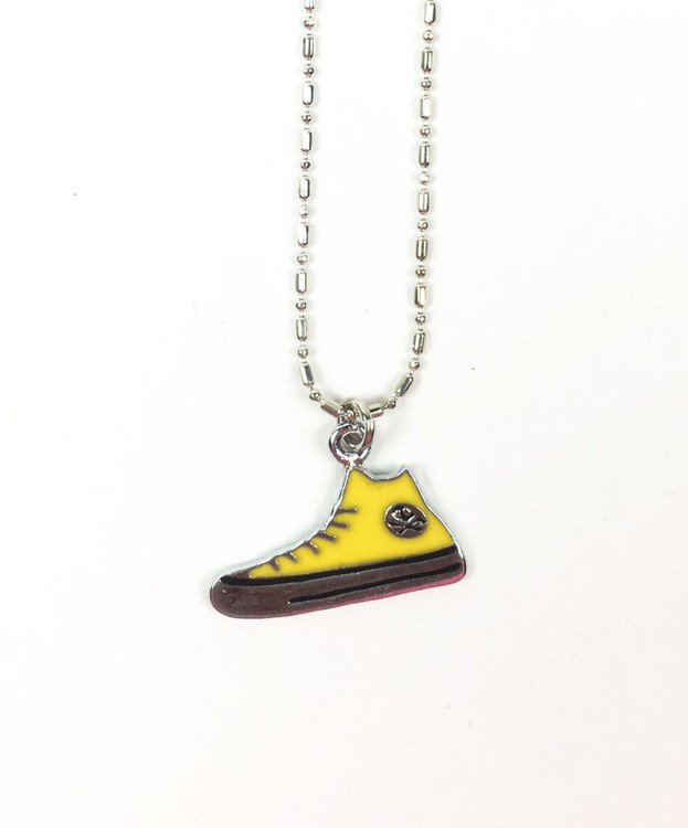 Shoe orange mix necklace pendant 