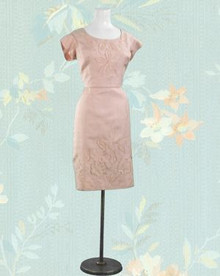 Champagne blush cocktail dress