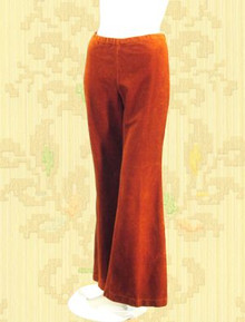 Hip velour bell bottoms
