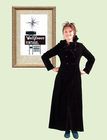 Vintage 1970s Boho velveteen long coat