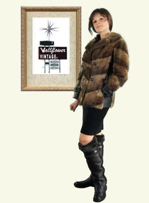 Vintage Boho fur & leather coat