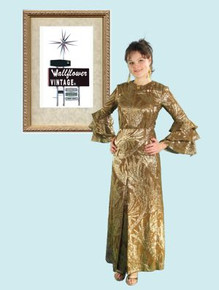 Vintage Carmen Miranda lurex gown