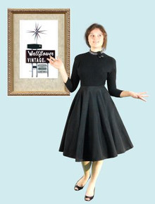 Vintage Black Rockabilly dance dress