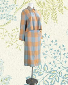 Plaid two piece suit