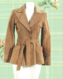 Sleek suede blazer
