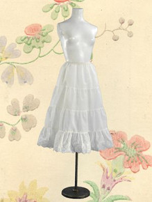 Fout tiered taffeta petticoat
