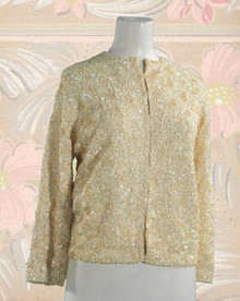 Pretty beaded cashmere sweater