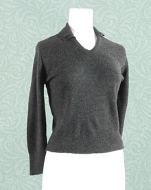 Charcoal 1950s sweater top