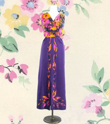 Cosmic purple maxi dress