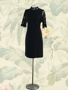 Unique corded little black dress