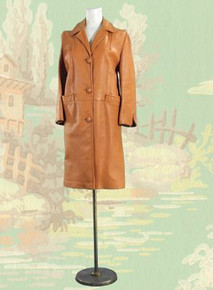 Genuine deerskin leather coat