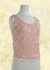 Splendiferous baby pink beaded tank