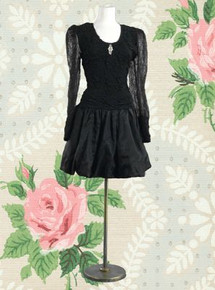 High hair eighties bubble dress