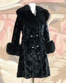London's Calling faux fur trench