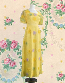 Sunny 1960s flower power maxi dress