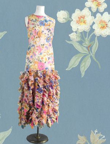 1970s silk organza dress