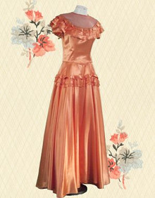 Vintage Emma Domb satin gown