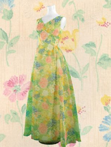 Lovely sheer floral spring gown