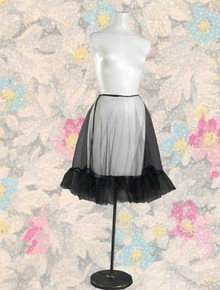 Frilly black crinoline