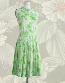 Late 1970s nylon crepe dress