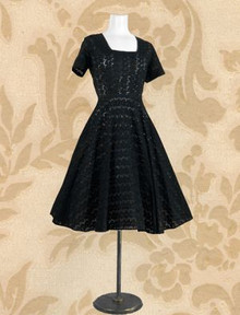 Adorable black eyelet frock