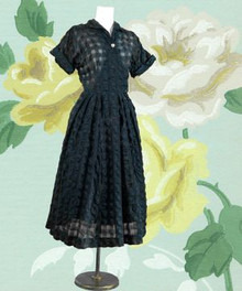 Fabulous sheer seersucker day dress